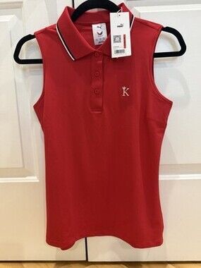 NWT PUMA Volition America USA Women’s Golf Sleeveless Polo Size XS